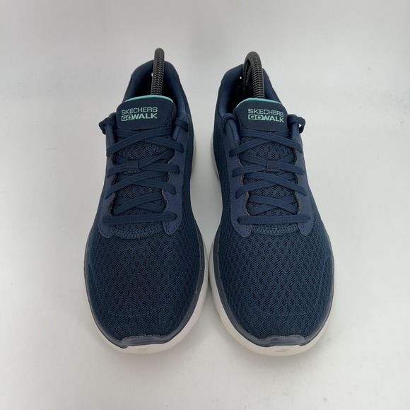 Skechers GOwalk Shoes Womens Size 10 Navy Air Cooled Goga Mat Sneakers - Picture 2 of 14